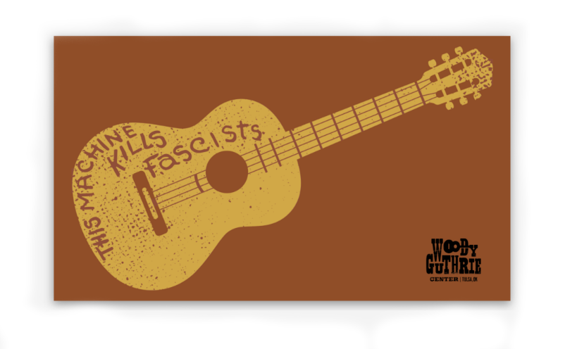 Woody Guitar Sticker