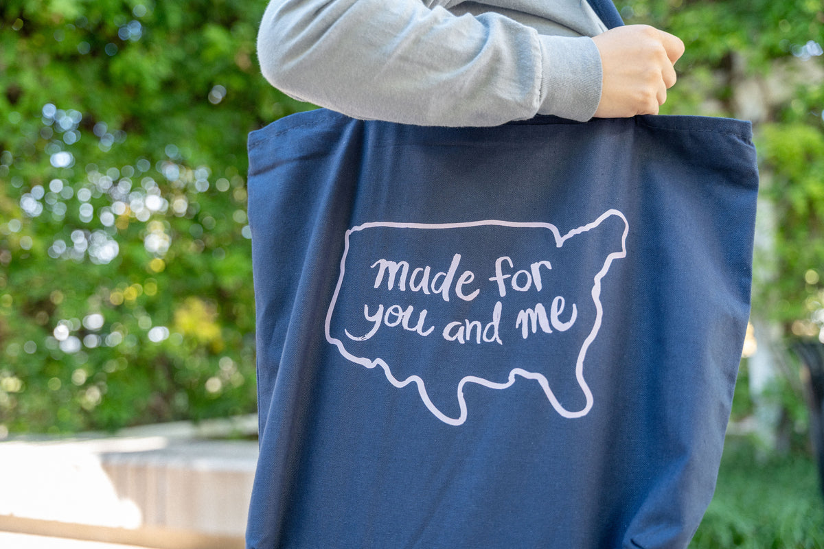 Made for You and Me Tote Bag